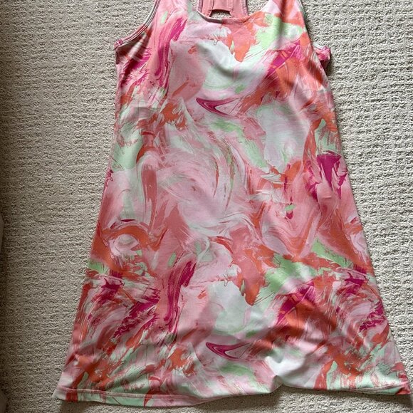 Ideology Pink Multicolored Tennis Dress Sz Medium - Picture 2 of 6